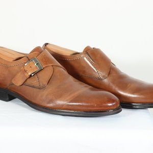 Johnston and Murphy Caramel Brown Monkstrap Men Shoes Size US 10E